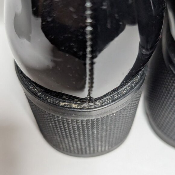 Azalea Wang Y2K Platform Boots Patent Leather Combat Sparkle Womens Size 10 - Picture 8 of 9